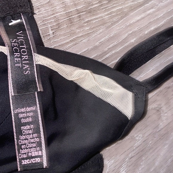 Victoria's Secret|Mesh Set - New | Color: Black | Bra: 32C and Thong Size Medium - Picture 3 of 4